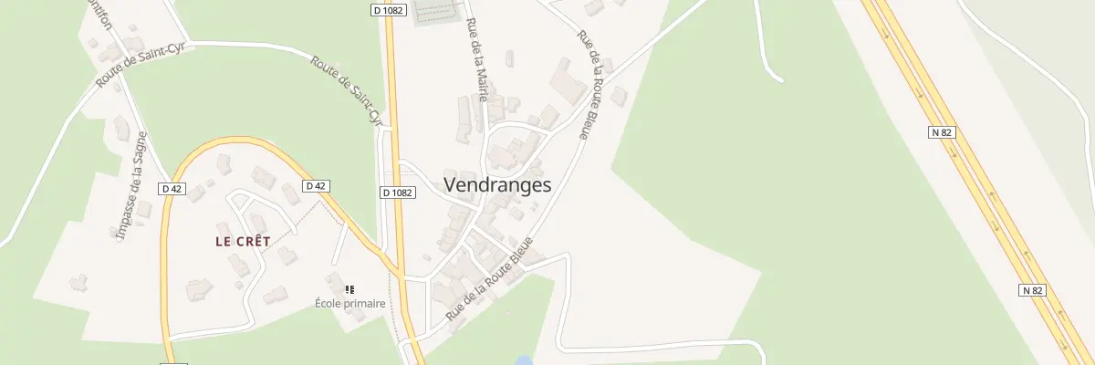 Plan du 4 Rue du Presbytère à Vendranges