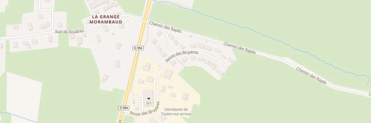 Plan du 9 Lot Les Bruyeres à Toulon-sur-Arroux