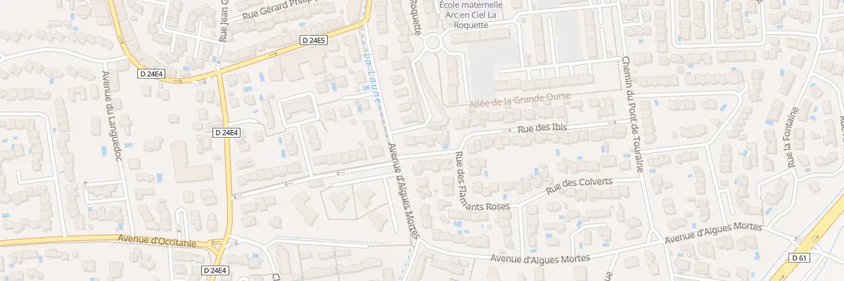 Plan du 24 Rue des Flamants Roses à Lunel