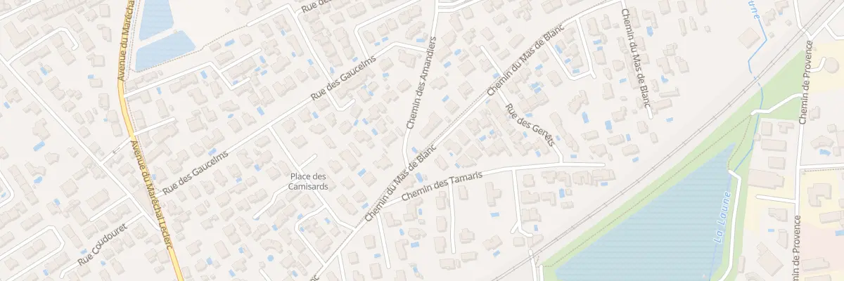 Plan du 394 Che du Mas de Blanc à Lunel