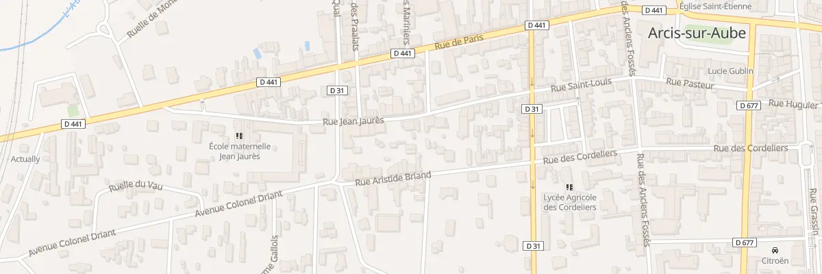 Plan du 29 Rue Jean Jaurès à Arcis-sur-Aube