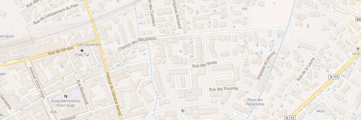 Plan du 158 Rue des Roses à Lunel