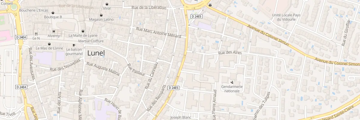 Plan du 151 Bd Louis Blanc à Lunel