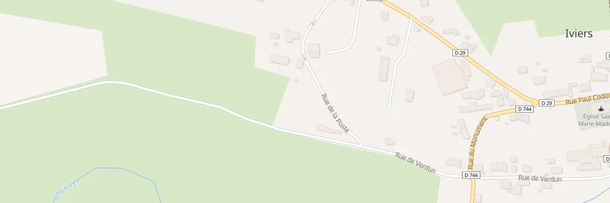 Plan du 21 Rue de Verdun à Iviers