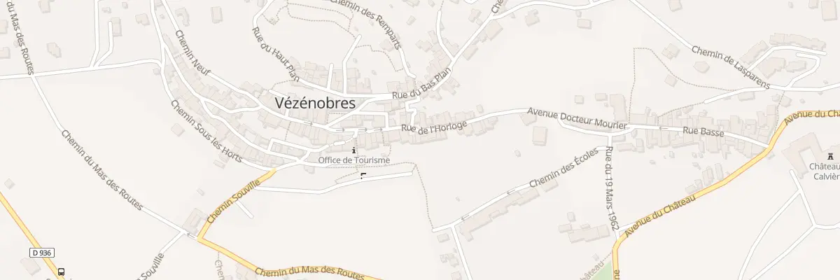 Plan du 16 Rue de l’Horloge à Vézénobres