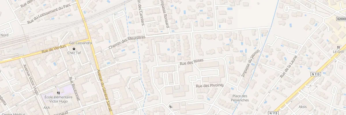 Plan du 166 Rue des Roses à Lunel