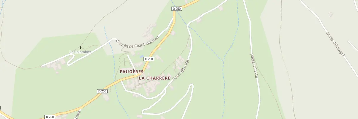Plan du 5006 La Charrere à Faugères