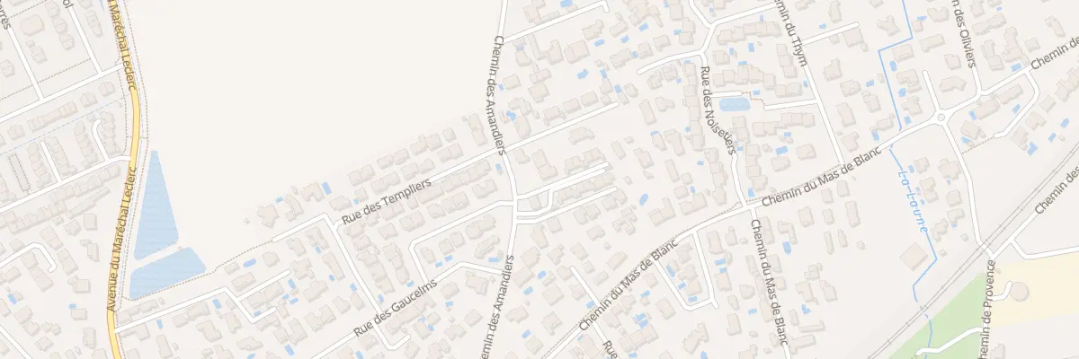 Plan du 227 Che des Amandiers à Lunel