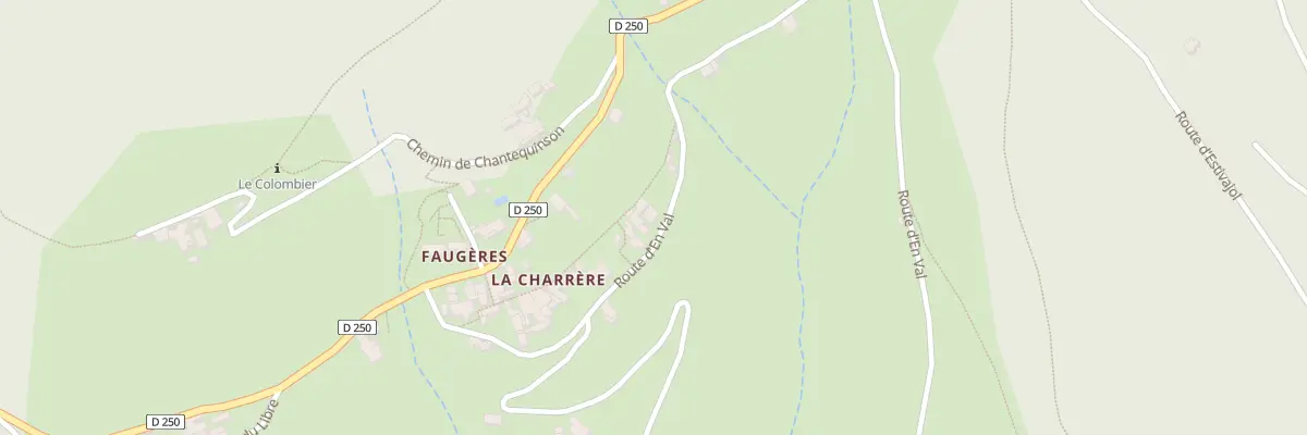 Plan du 5007 La Charrere à Faugères