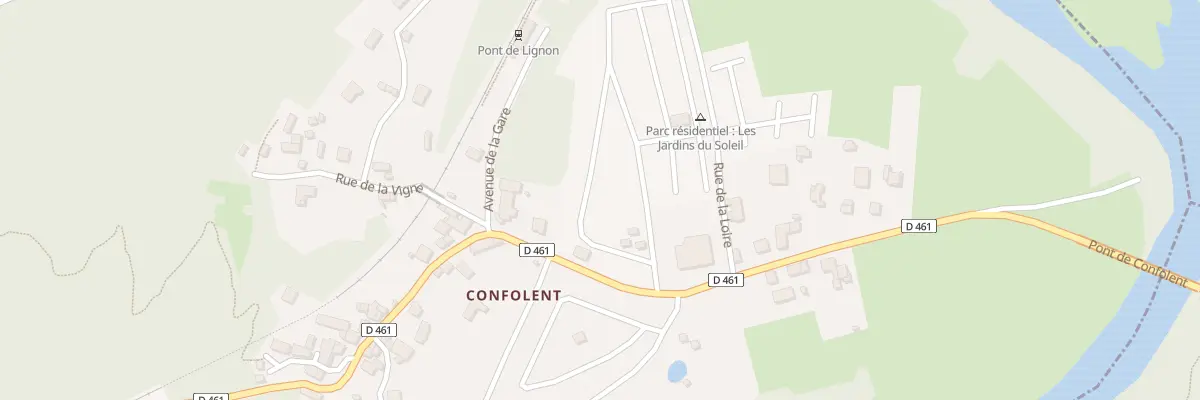 Plan du 9011 Rue de la Loire à Beauzac