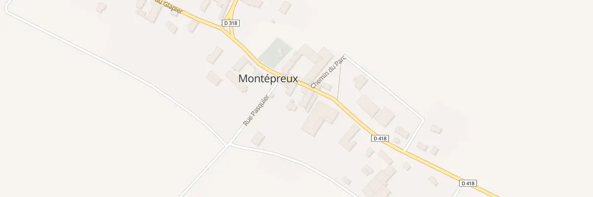 Plan du 2 Rue Clichat à Montépreux