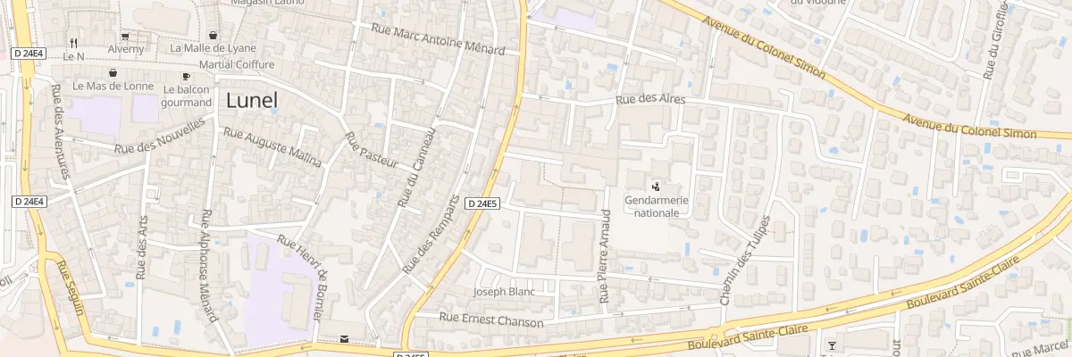 Plan du 29 Rue Eugène Marignan à Lunel