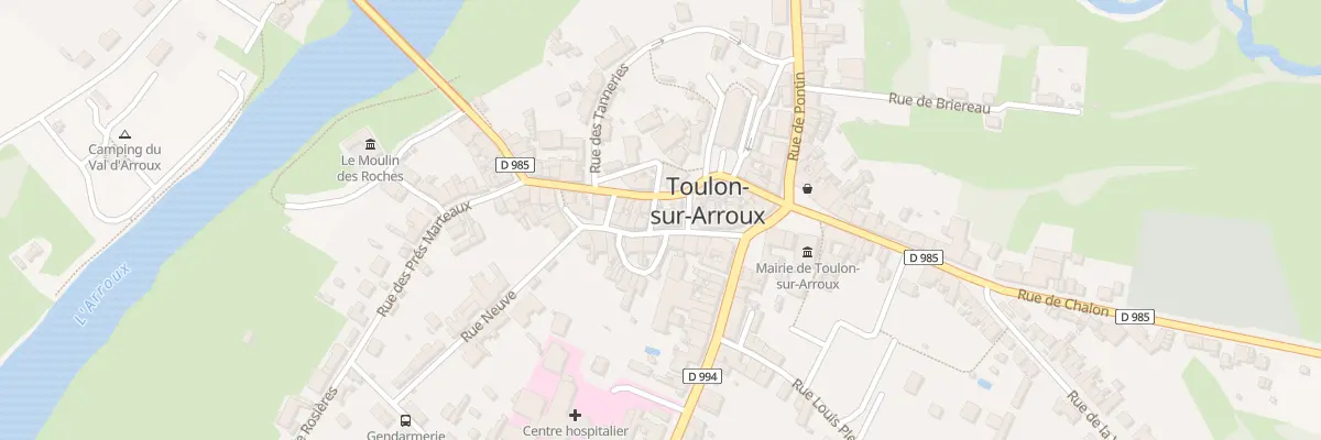 Plan du 14 Rue Philibert Commerson à Toulon-sur-Arroux