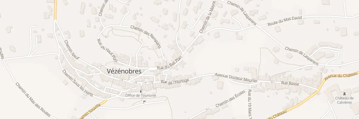 Plan du 16 Rue du Bas Plan à Vézénobres