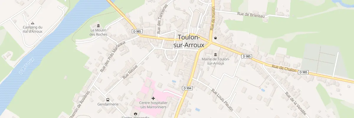 Plan du 13 Rue Philibert Commerson à Toulon-sur-Arroux