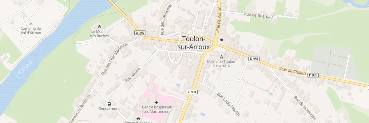 Plan du 13A Rue Philibert Commerson à Toulon-sur-Arroux