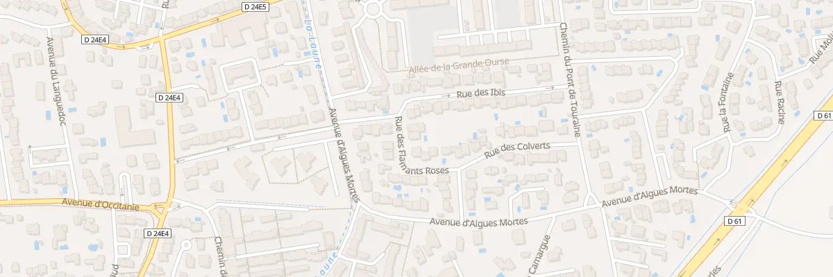 Plan du 90 Rue des Flamants Roses à Lunel