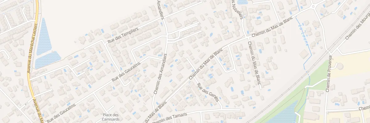 Plan du 548A Che du Mas de Blanc à Lunel