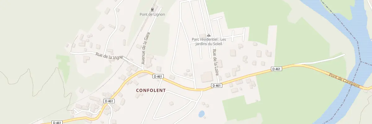 Plan du 9009 Rue de la Loire à Beauzac
