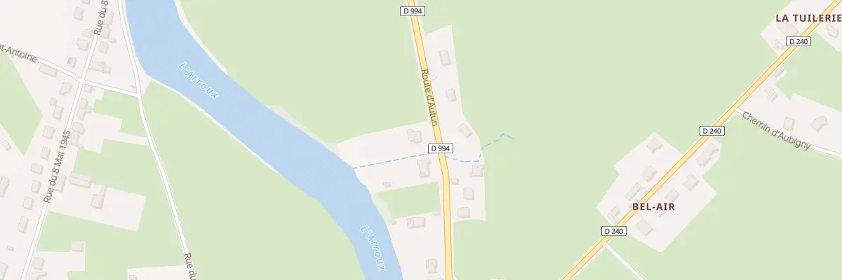 Plan du 13 Rte d’Autun à Toulon-sur-Arroux