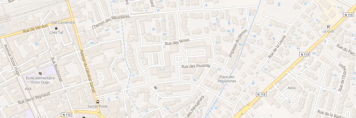 Plan du 215 Rue des Roses à Lunel