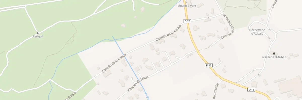 Plan du 128 Che de la Roque à Aubais