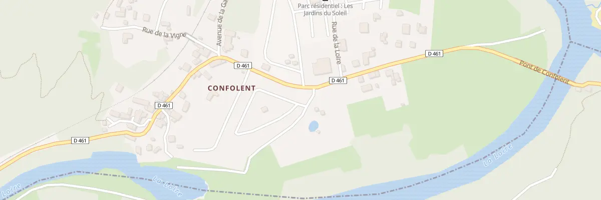 Plan du 9050 Rue de la Loire à Beauzac