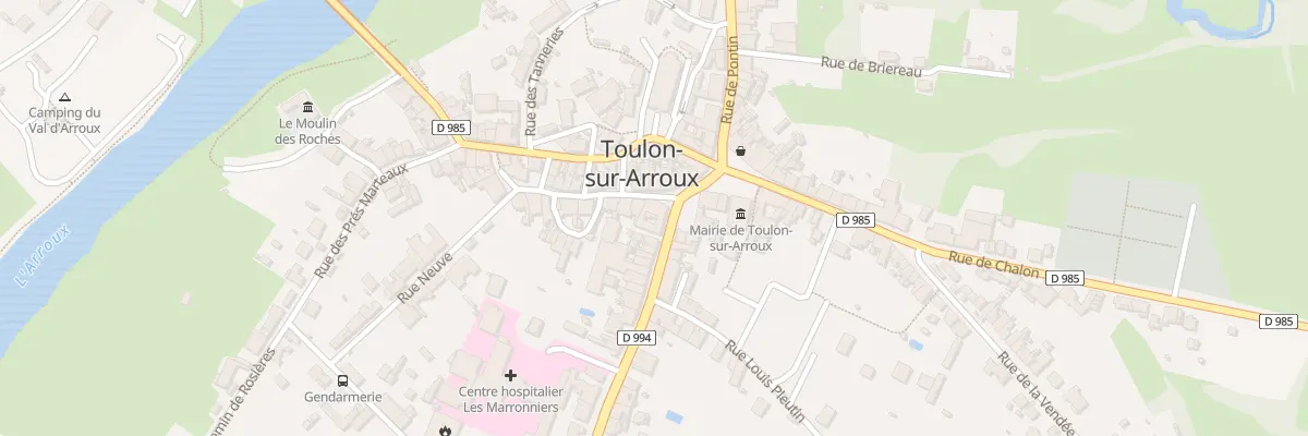 Plan du 1 Rue Philibert Commerson à Toulon-sur-Arroux