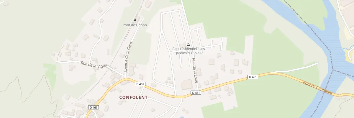 Plan du 9080 Rue de la Loire à Beauzac