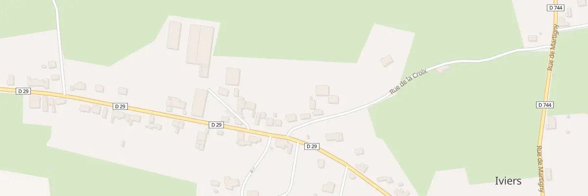 Plan du 2 Rue de la Croix à Iviers