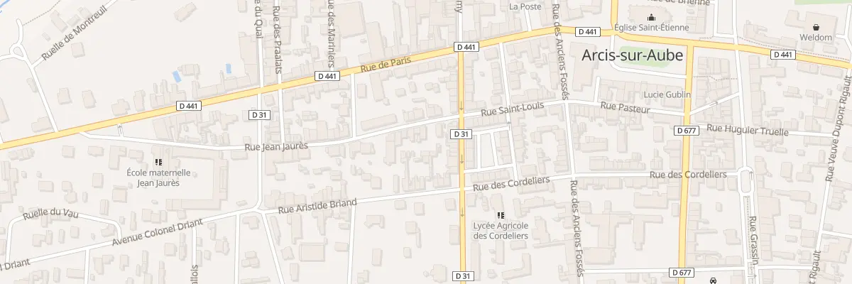 Plan du 11 Rue Jean Jaurès à Arcis-sur-Aube