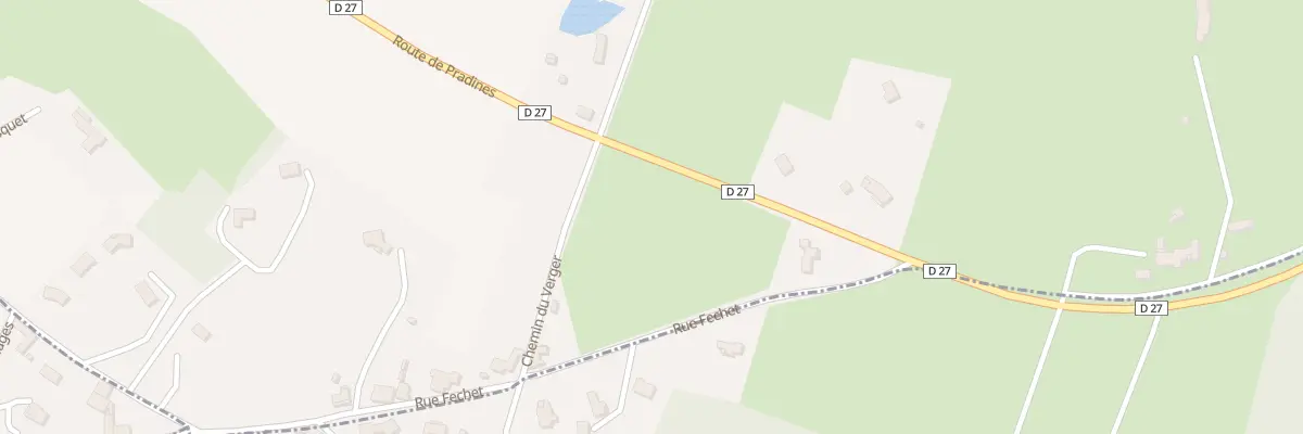 Plan du 37 Che du Verger à Perreux