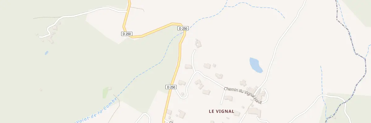 Plan du 5668 Le Vignal à Chambonas