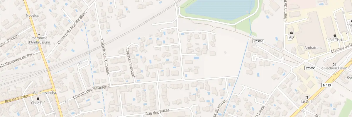 Plan du 432 Che des Meunieres à Lunel