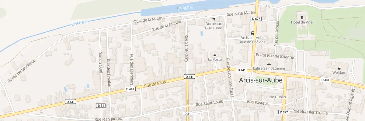Plan du 36 Rue Saint Rémy à Arcis-sur-Aube