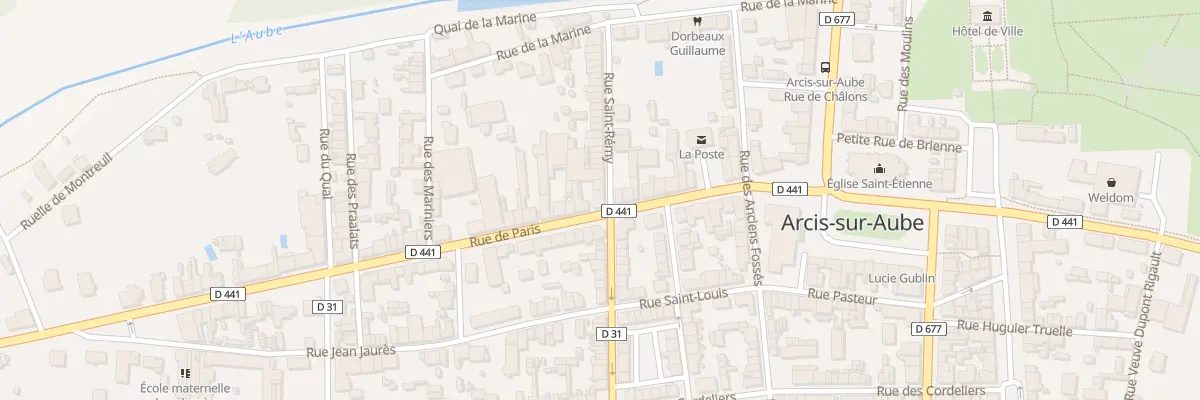 Plan du 44B Rue Saint Rémy à Arcis-sur-Aube