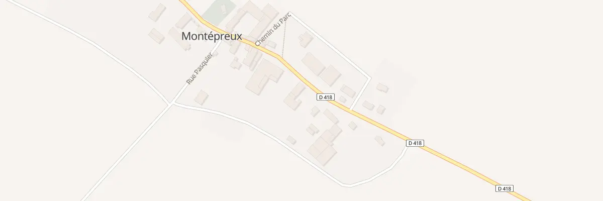Plan du 6 Rue Clichat à Montépreux