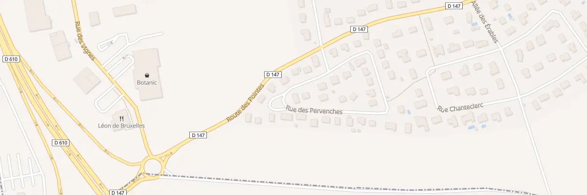 Plan du 6 Rue des Pervenches à Villechétif