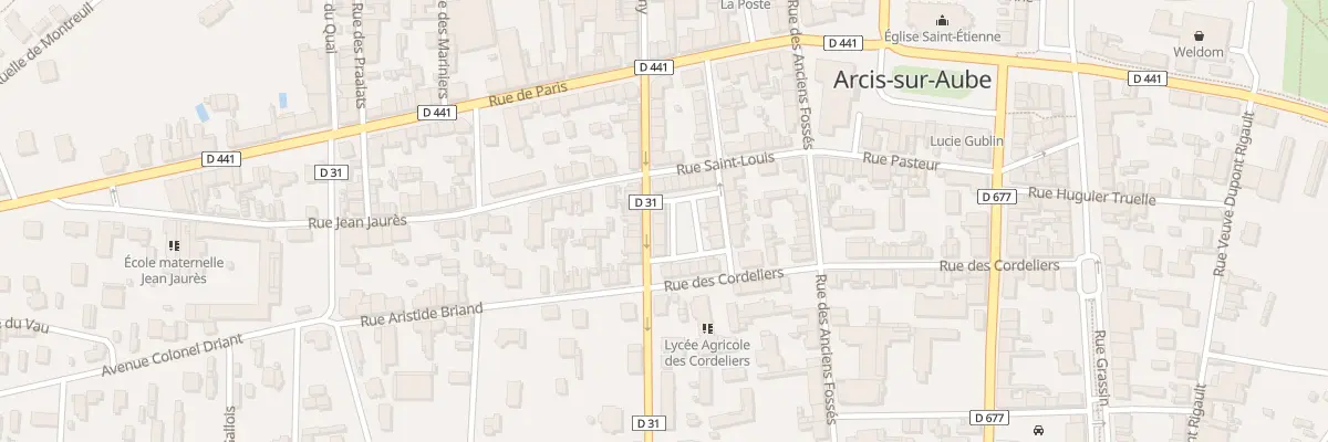 Plan du 43 Rue Saint Rémy à Arcis-sur-Aube
