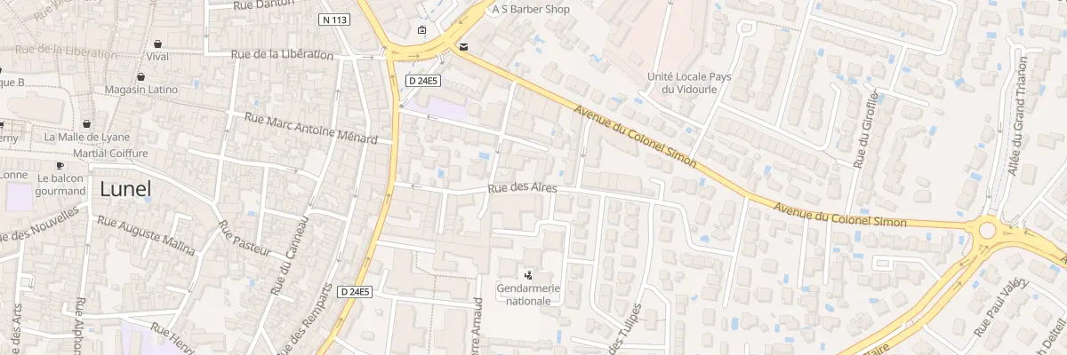 Plan du 150 Rue des Aires à Lunel
