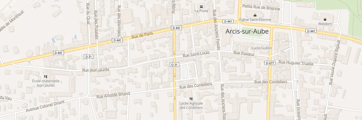 Plan du 17 Rue Saint Louis à Arcis-sur-Aube