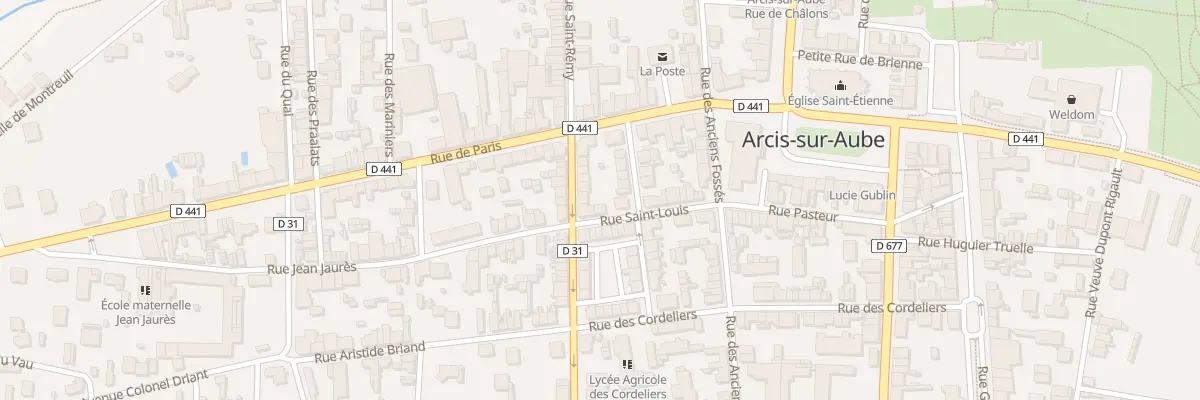 Plan du 12 Rue Saint Louis à Arcis-sur-Aube