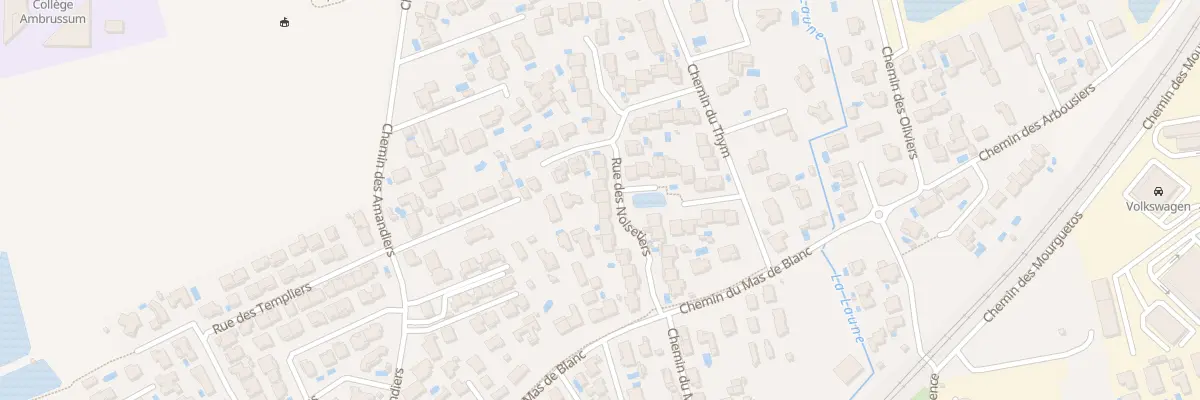 Plan du 98 Rue des Noisetiers à Lunel