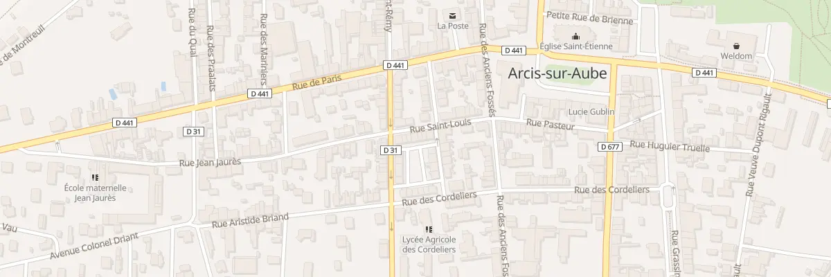 Plan du 13 Rue Saint Louis à Arcis-sur-Aube