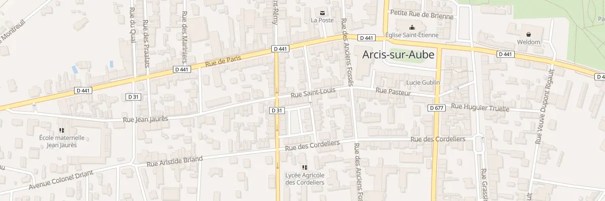 Plan du 9 Rue Saint Louis à Arcis-sur-Aube