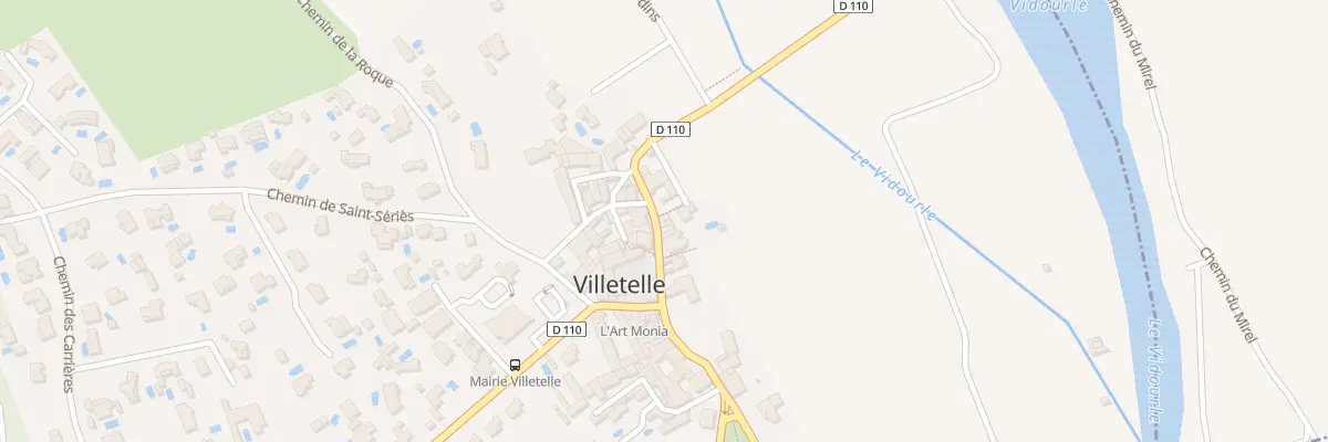 Plan du 16 Av du Vidourle à Villetelle