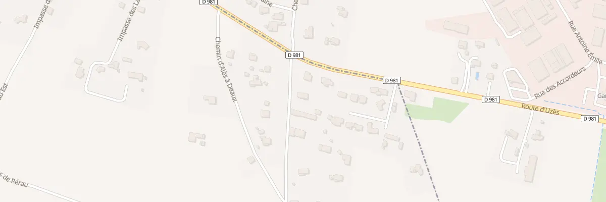 Plan du 3818 Che d’Anduze à Uzès à Saint-Hilaire-de-Brethmas