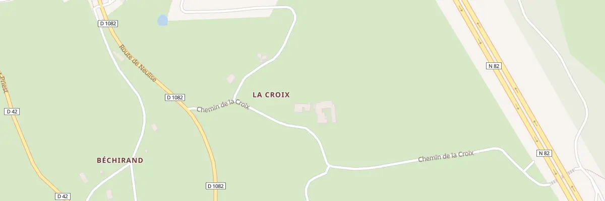 Plan du 203 Che de la Croix à Vendranges