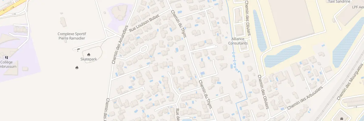 Plan du 264 Che du Thym à Lunel