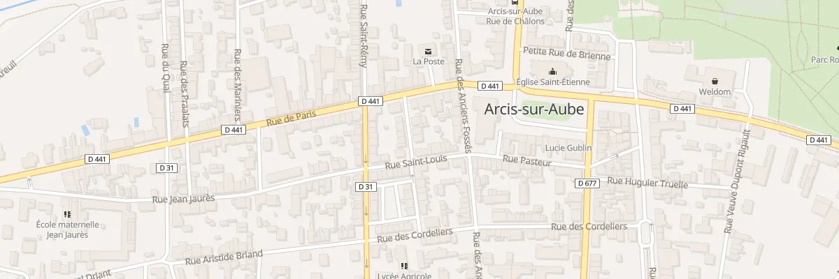 Plan du 10 Rue Saint Louis à Arcis-sur-Aube
